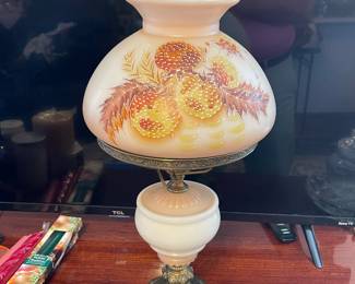Antique Painted Lamp