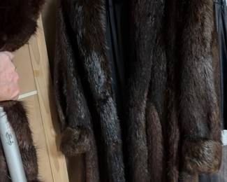 002 OBrien Sons Dark Brown Fur Coat
