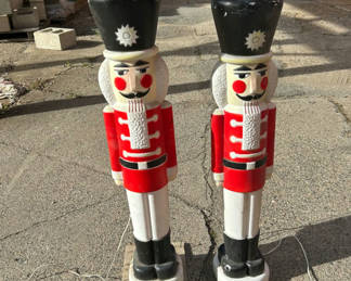 Lot 35: Vintage Blow Mold Nutcracker Soldiers