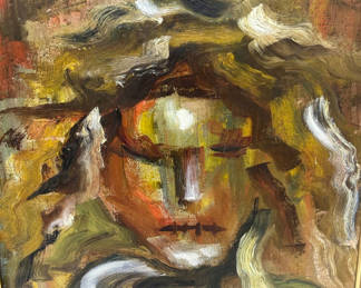 Lot 32: Abstract Oil Painting on Board