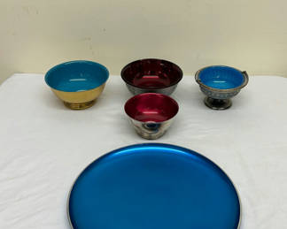 Lot 18: Silverplate and Enamel Wares