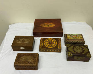 Lot 6: A Collection of Dresser Top Boxes