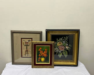 Lot 48: A Collection of Three Art Paintings