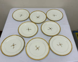 Lot 25: Cauldon English China Dinner Plates.