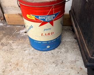 Antique Lard Tin 