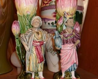 MAJOLICA VASES