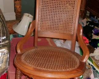WICKER SEWING ROCKER