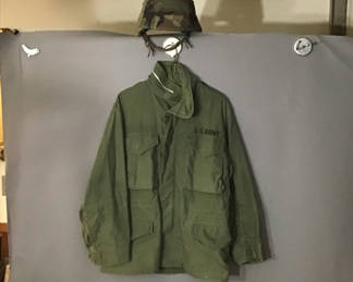 Lot 229: U.S. Army UNICOR K-Pot Helmet & Field Jacket