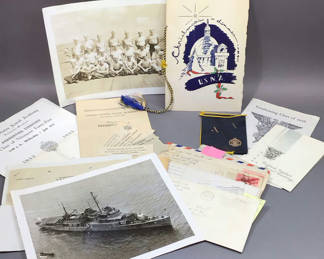 Lot 217: WWII U.S. Naval Academy Ephemera