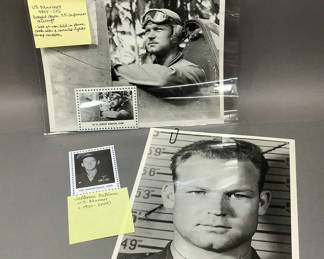 Lot 248: WWII Aces - U.S. Marines Memorabilia