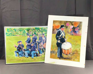 Lot 201: Civil War Themes - Originals by George Guzzi