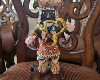 Chusona (Snake Dancer) – Signed Hand-Carved Figure Artists: Chuck Rucker Jr. and Margaret
