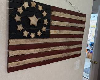 Wood flag