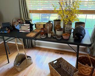 Pottery and Crocks.