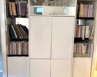 High End 80s Lacquer Laminate Wall Unit