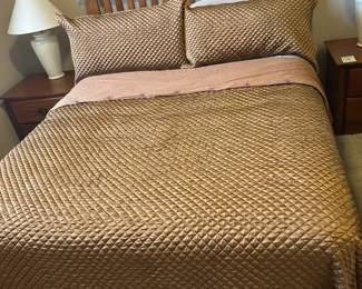 Mission Style Queen Bed With Sealy Mattress
