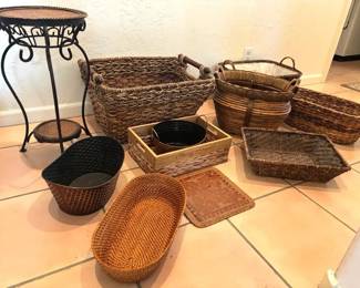Rattan, Wicker, Seagrass Baskets