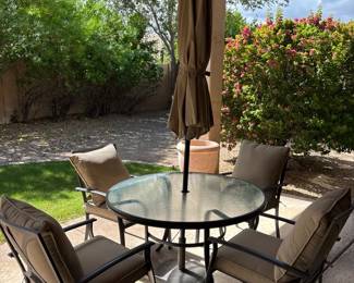 Patio Table With 4 ChairsUmbrella
