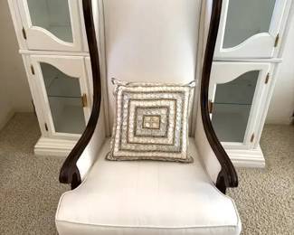 Century Petite High Back Wing Accent Chair