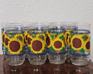 Sunflower Drinking Glasses