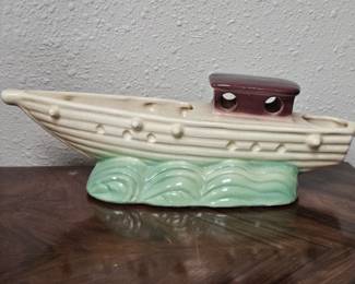 Brush McCoy Boat Planter 1950's
