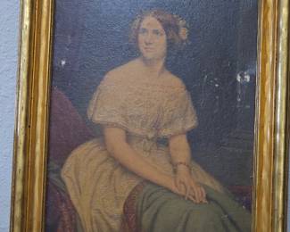 Vintage Painting in Gold Frame