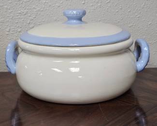 Blue and White Covered Dish