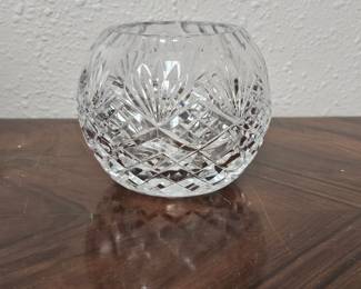 4" Cut Crystal Rose Bowl