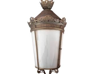 Antique French Lantern/Hanging Fixture - Extra Large and Stunning!