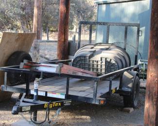 Big Text single axle trailer