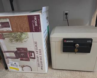Safe and jewelry armoire