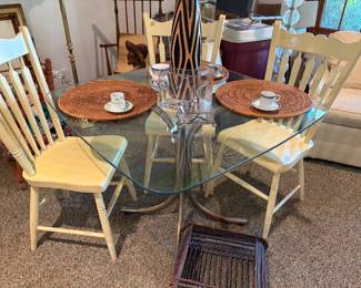 Glass Top Table