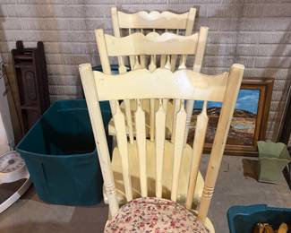3 of 6 Matching chairs