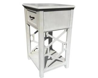 Gray Wood High End Table