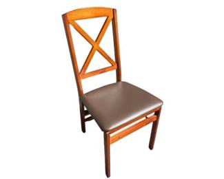 Wood Folding Chair With Cushion