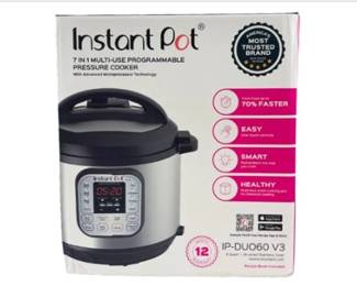 Instant Pot Duo 6 Quart 7-in-1 Electric Pressure Cooker V3