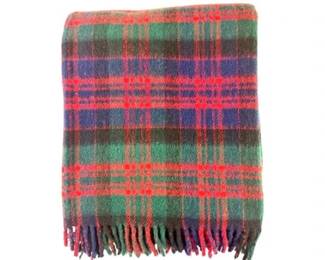 Vintage "James Pringle Of Inverness - 'Comfydown'" Scottish Wool Tartan Blanket
