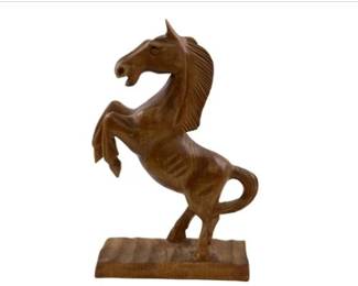 Miazuki Wooden Hand Carved Wild Horse