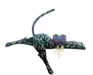 Oaxaca Figurine Jesus Sosa Calvo Cat On A Ledge