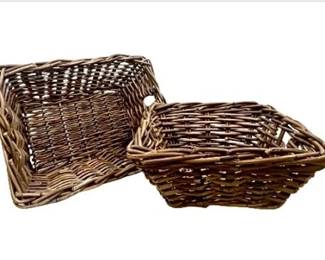 IKEA Byholma Woven Rattan Baskets