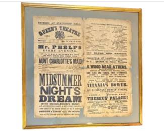 Antique Playbill - Queen's Theatre - October 22, 1870
