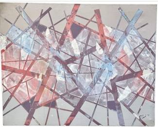 Original Artwork - Contemporary Painting On Canvas - Signed R. David '85