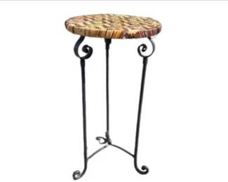 Wicker End Table