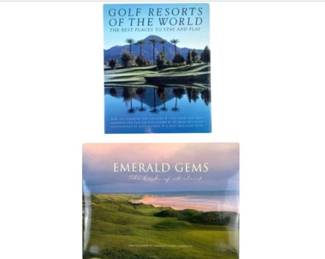 2 Large Beautifully Illustrated Coffee Table Books Of Golf Courses