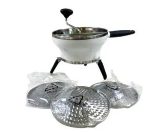 New! OXO Good Grips Stainless Steel Food Mill With Collapsible Legs