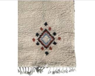 Vintage Tikdift Moroccan Rug - With Original Underside Label