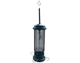 Squirrel Buster Green Plastic And Metal Tube Style Bird Feeder