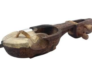 Beautifully Detailed Hand Made Sarangi Traditional Nepali Folk Instrument