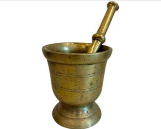 Brass Mortar & Pestle