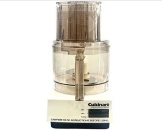 Vintage Cuisinart Pro Custom Food Processor, White With Clear Bowl